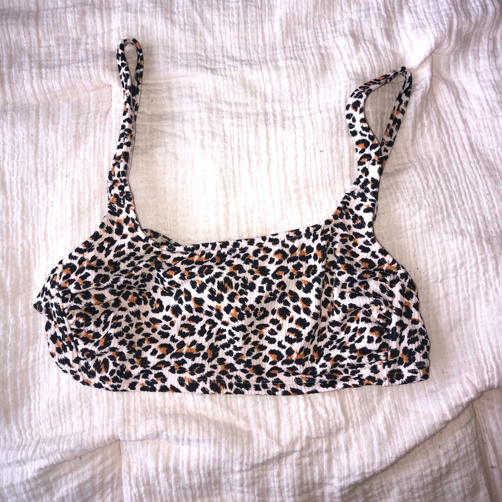 Cheetah bikini top